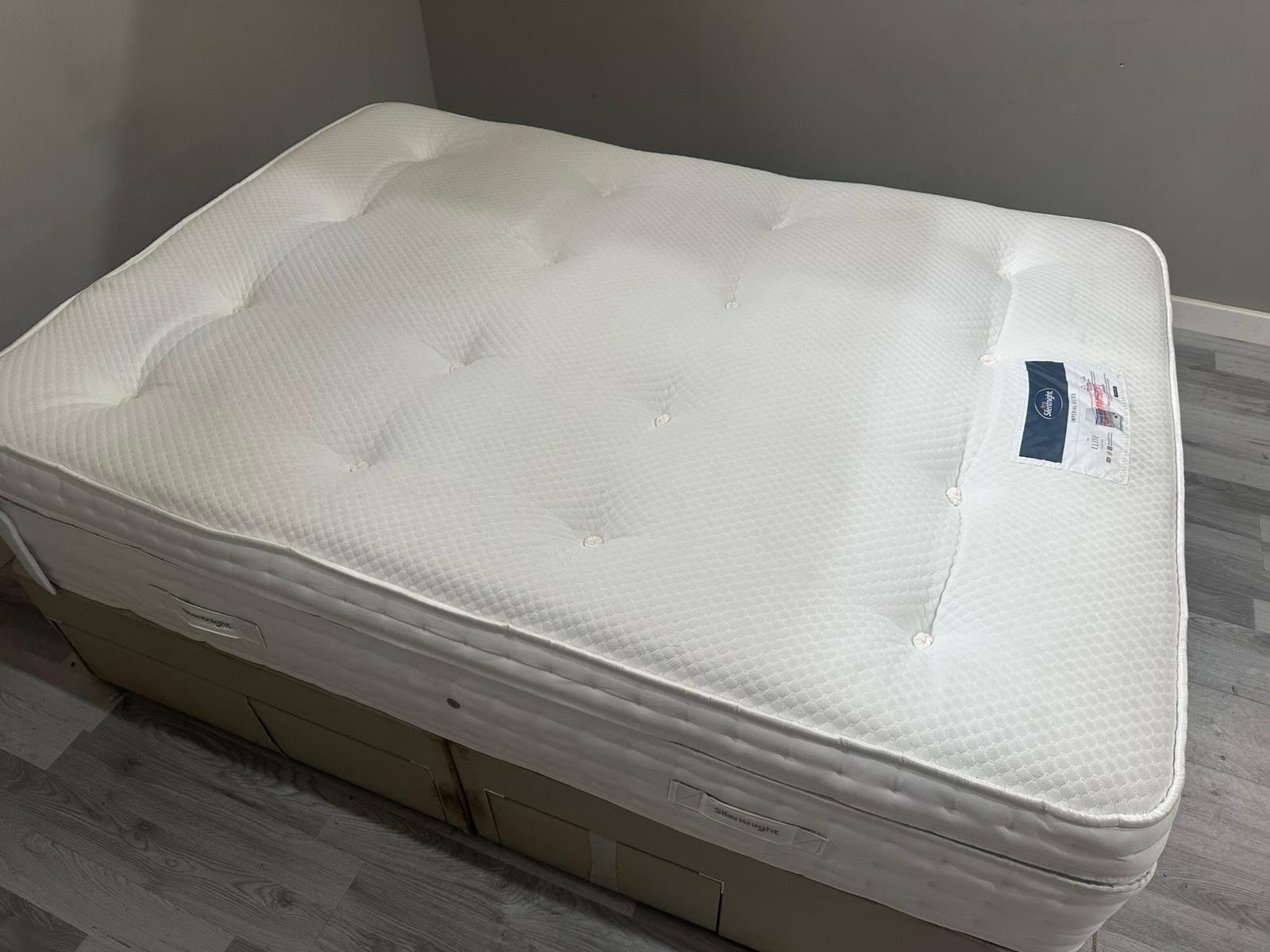 Silentnight Imperial Geltex 3000 Pocket BoxTop 4ft 6 Double Mattress RRP £1499 B
