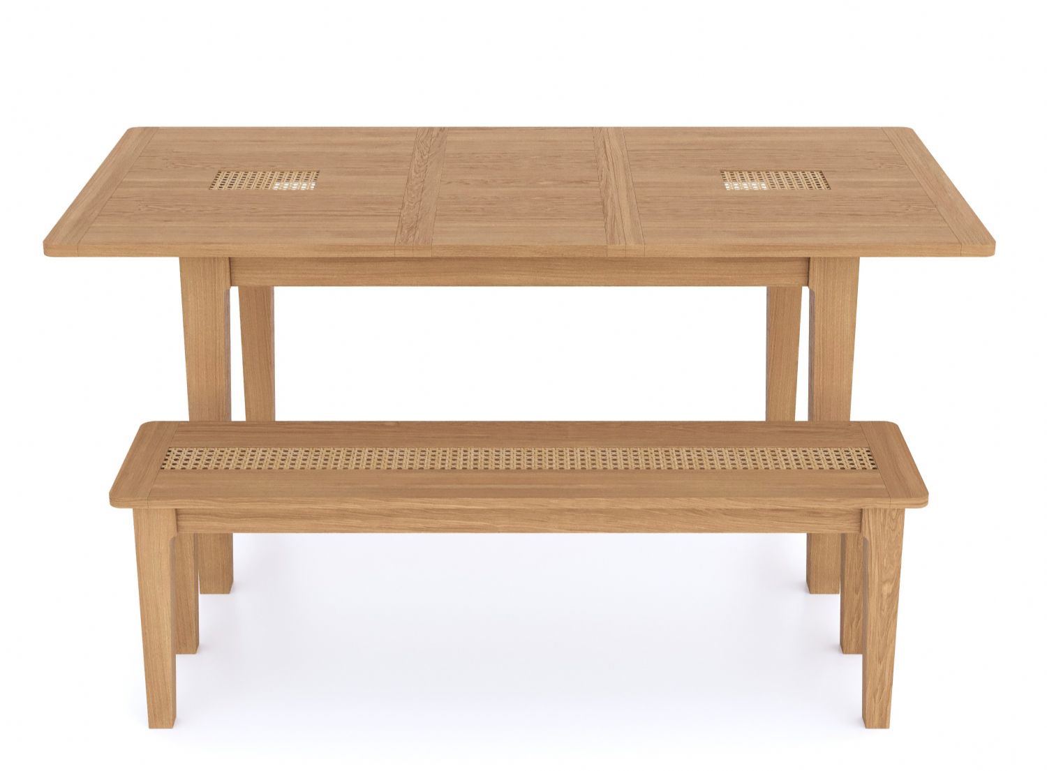 Halmstad Natural Oak Dining Bench