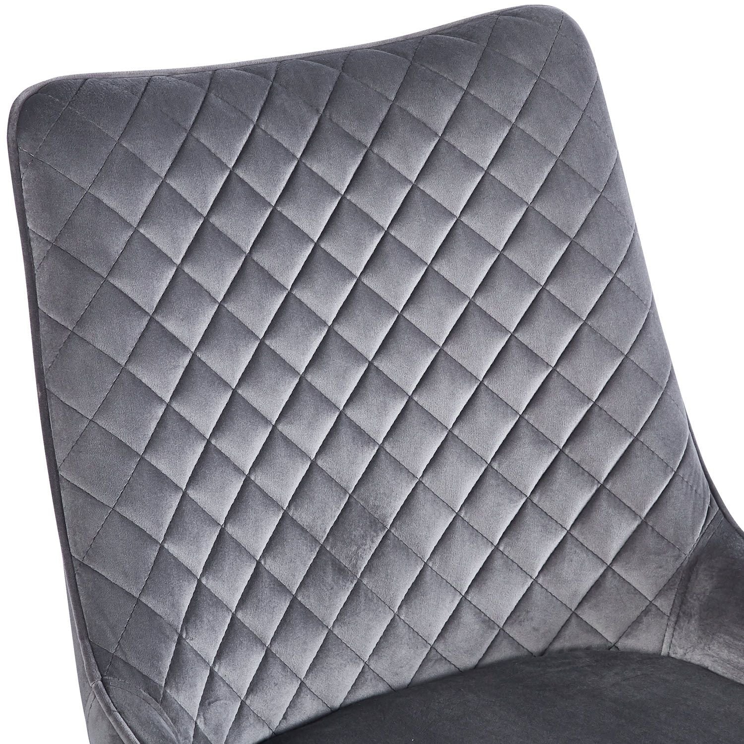 JAGER N Velvet Light Grey Black Legs - Home Furniture Interiors