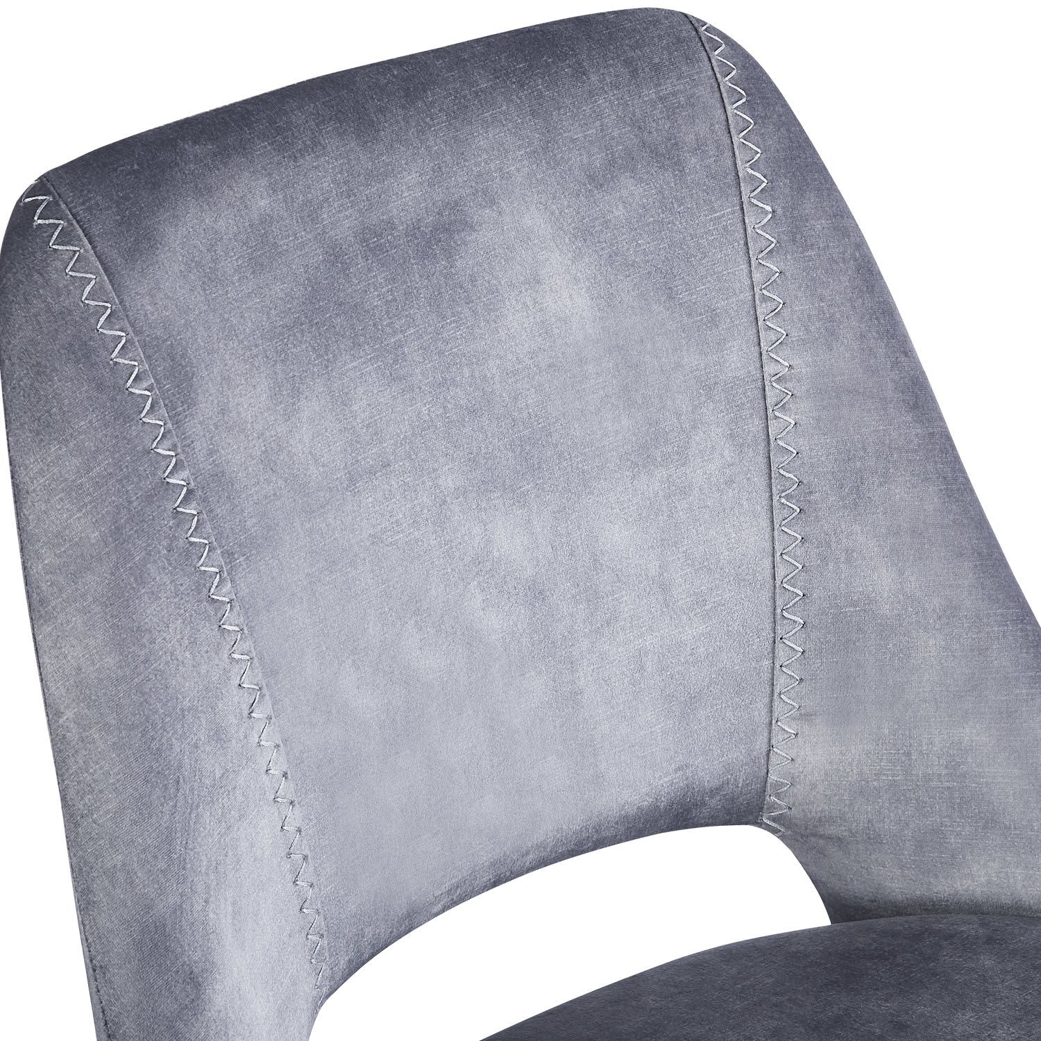 KASPER S Velvet Light Grey Swivel Black Legs - Home Furniture Interiors