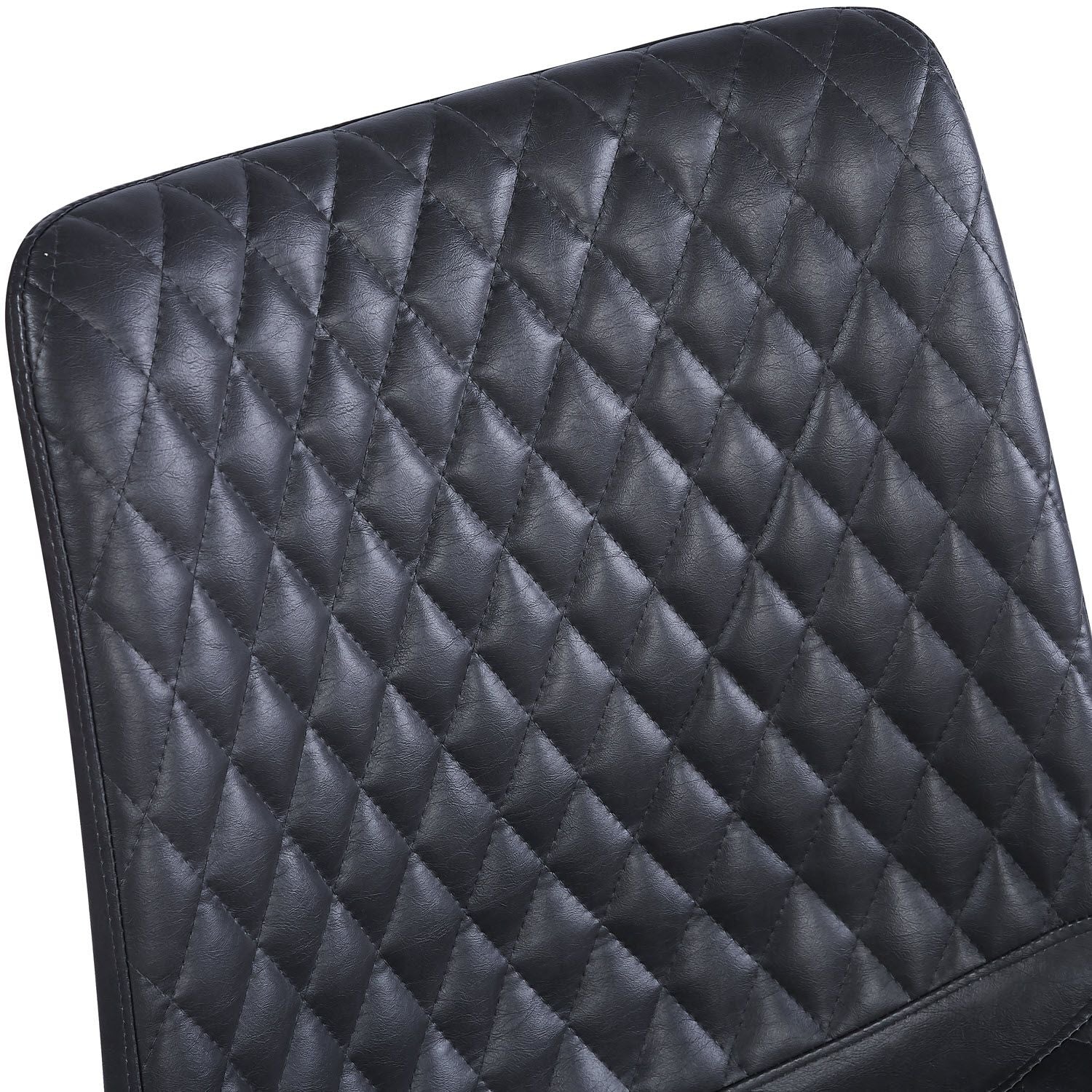 VALI S Pu Black Swivel Black Legs - Home Furniture Interiors