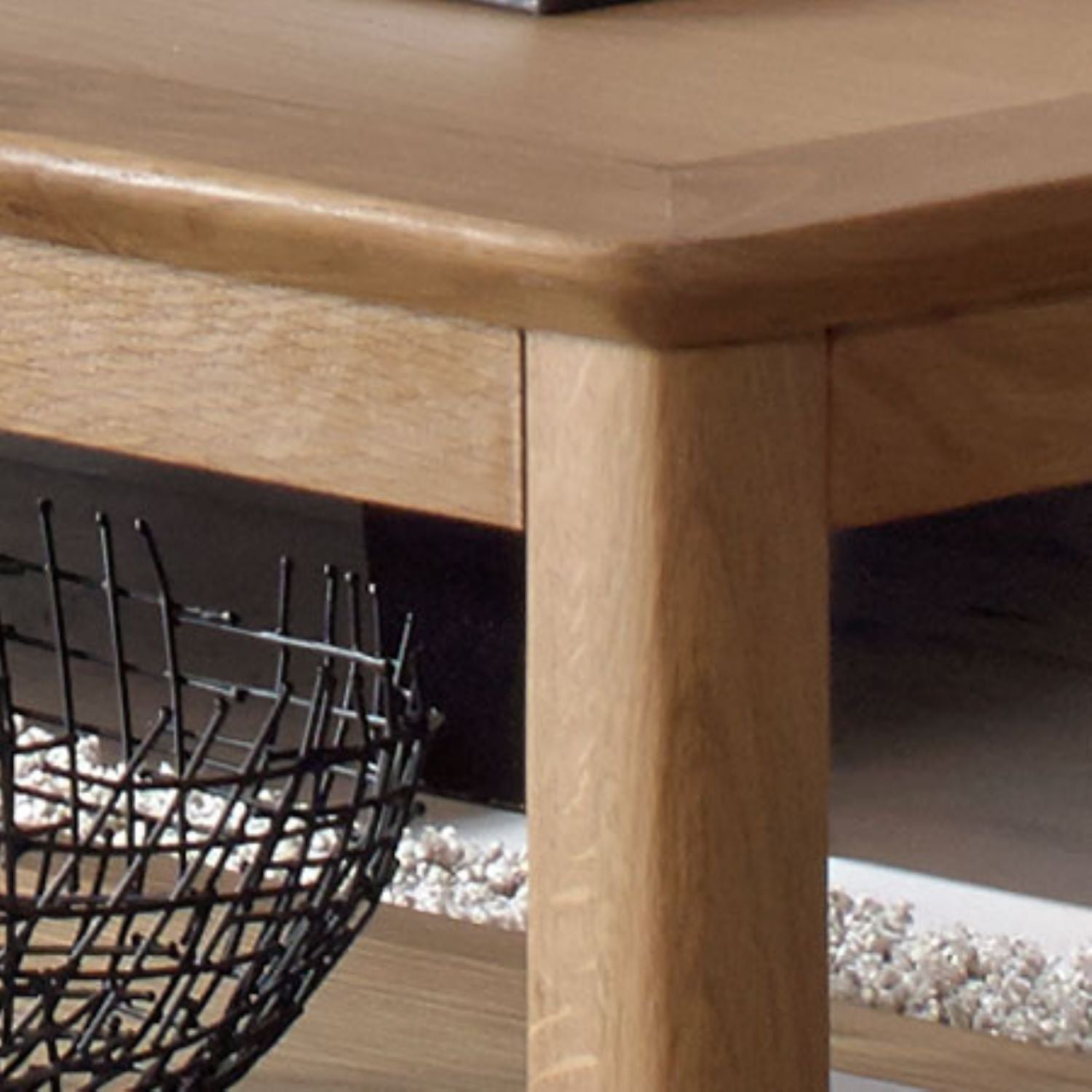 Scandi Rectangular Solid Oak Extending Dining Table - Home Furniture Interiors