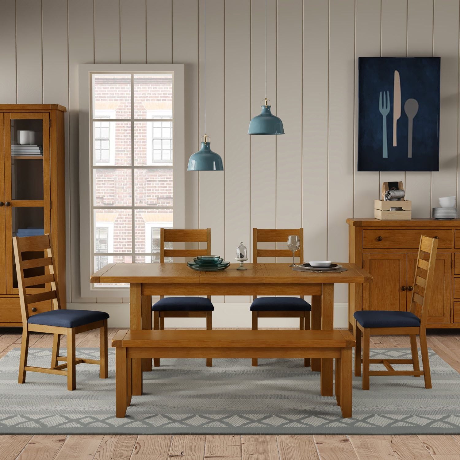 Extension Dining Table 100 140