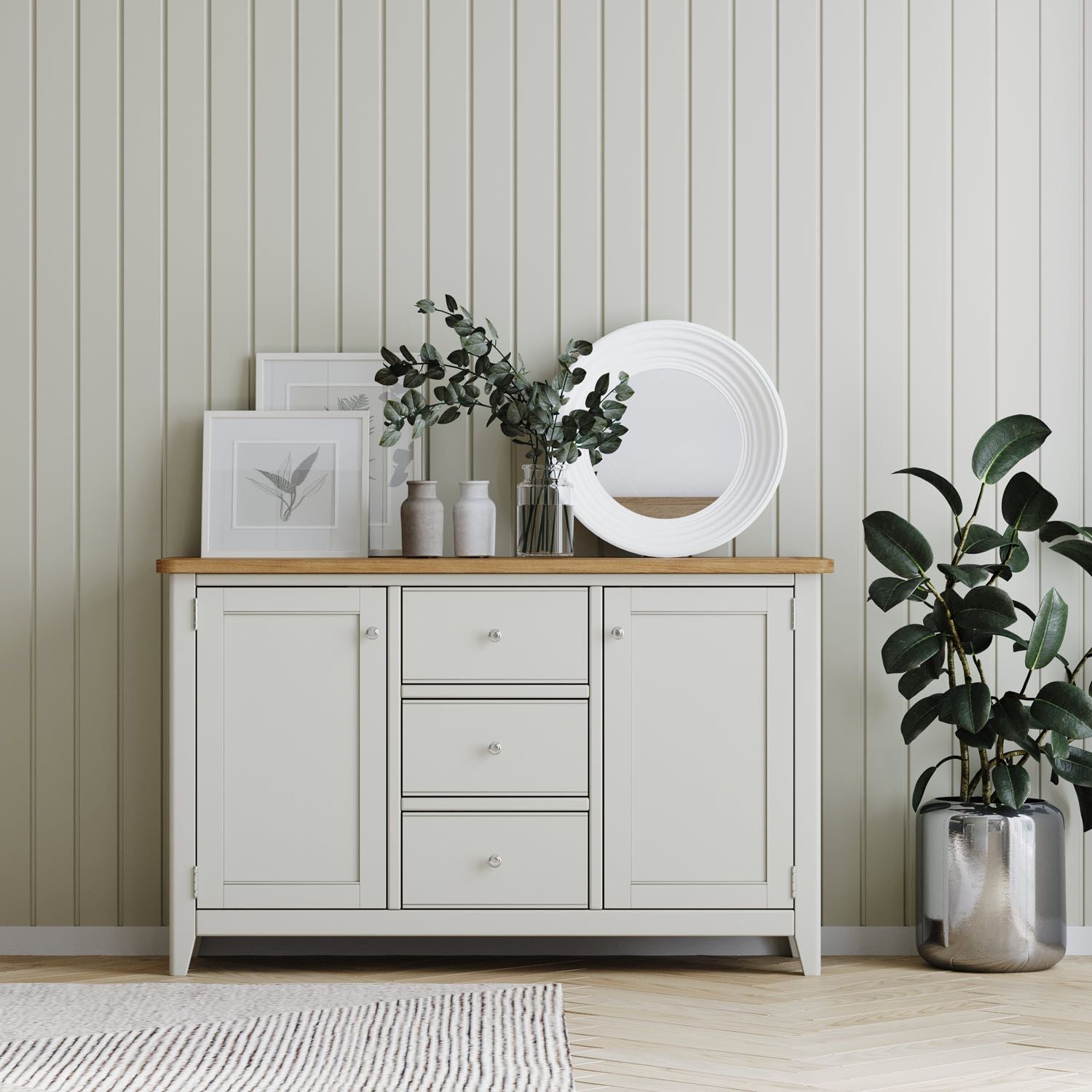 Arlyn Painted 2 Door 3 Drawer Sideboard - Home Furniture Interiors