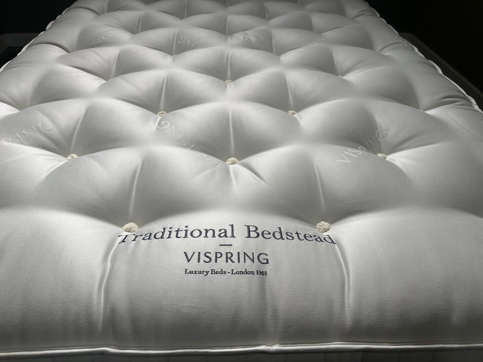 Vispring  Traditional Bedstead Firm 4FT 6 Double  RRP £1899 Best Price Online B - Home Furniture Interiors