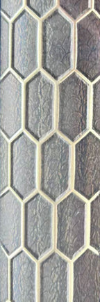 Set of 4 Grey Fabric Acoustic Decorative Slatted Wall Panels