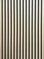 Set of 4 Natural Oak Acoustic Slatted Decorative Wall Panels with Wood Effect Finish