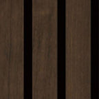 Set of 4 Walnut Acoustic Slatted Decorative Wall Panels with Wood Effect Finish