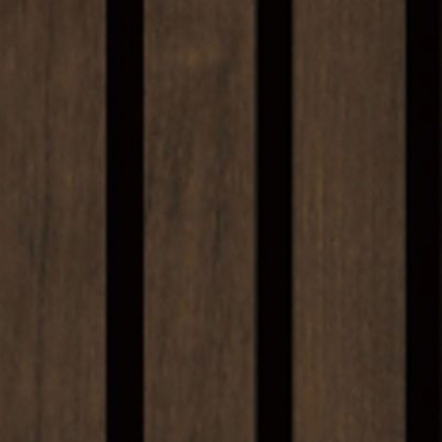 Set of 4 Walnut Acoustic Slatted Decorative Wall Panels with Wood Effect Finish