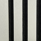 Set of 4 Metallic Light Grey Acoustic Slatted Decorative Wall Panels with Wood Finish
