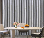 Set of 4 White Marble Effect Finish Acoustic Slatted Decorative Wall Panels