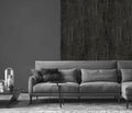 Set of 4 Gold and Black Marble Effect Finish Acoustic Slatted Decorative Wall Panels