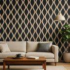 Set of 4 Oak Acoustic Slatted Decorative Wall Panels with Wood Effect Finish