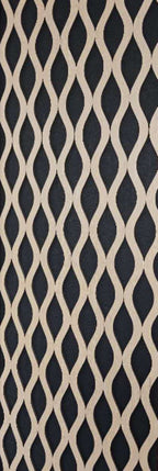 Set of 4 Oak Acoustic Slatted Decorative Wall Panels with Wood Effect Finish