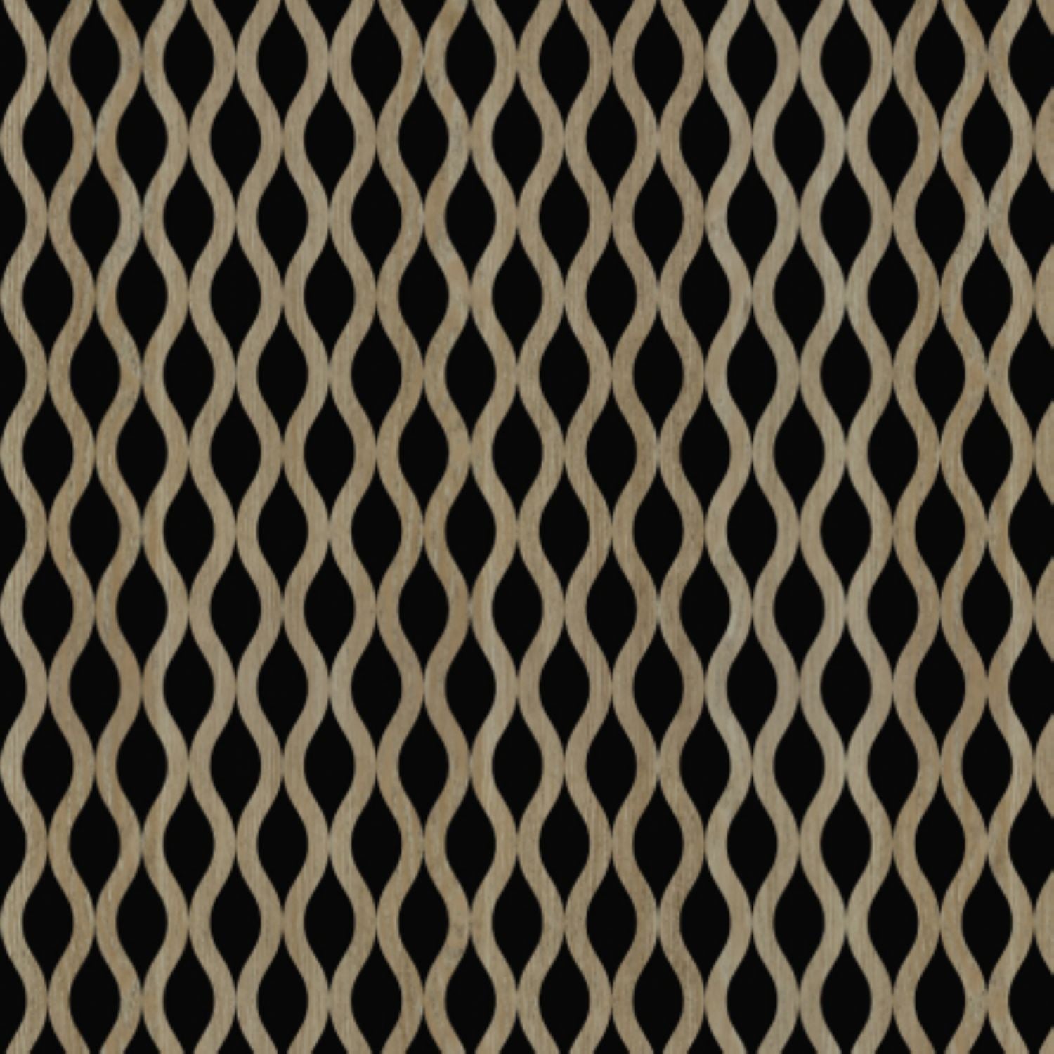 Set of 4 Dark Oak Acoustic Slatted Decorative Wall Panels with Wood Effect Finish (WP03)