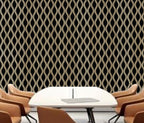 Set of 4 Dark Oak Acoustic Slatted Decorative Wall Panels with Wood Effect Finish (WP03)