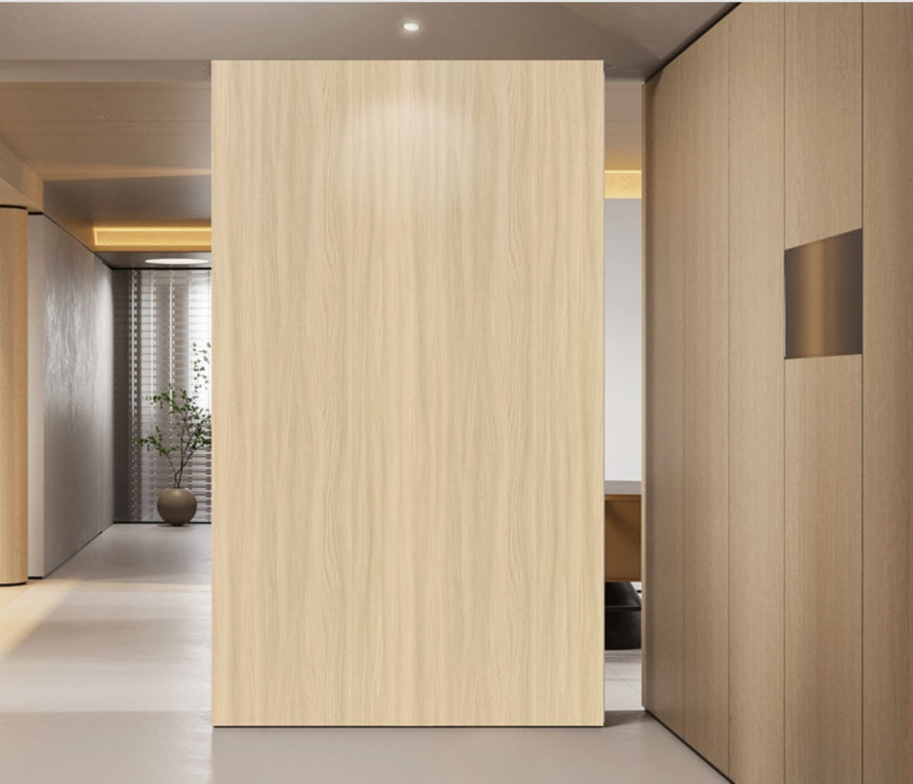 Set of 4 Dark Oak Wood Effect Finish Decorative Wall Panels