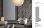 Set of 4 Dark Grey Wood Effect Finish Decorative Wall Panels