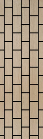 Set of 4 Oak Wood Effect Acoustic Decorative Wall Panels