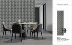 Set of 4 Light Grey Wood Effect Acoustic Decorative Wall Panels