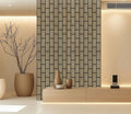 Set of 4 Dark Oak Wood Effect Acoustic Decorative Wall Panels