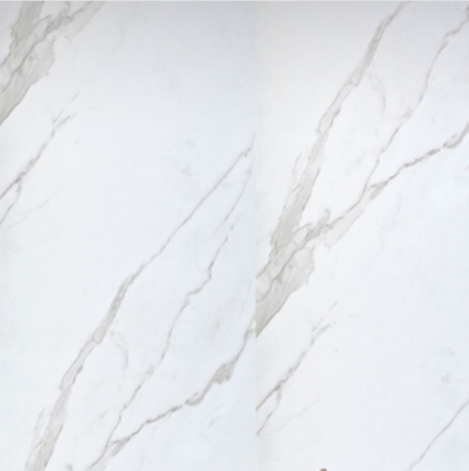 Set of 4 White Marble Effect Finish Decorative Wall Panels