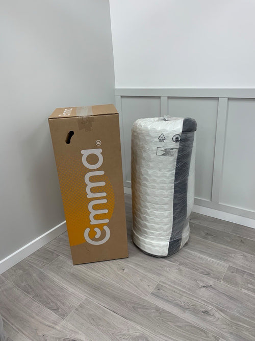 Rolled Up Emma Smart Hybrid Deluxe 3FT Single   Mattress RRP £995 Medium