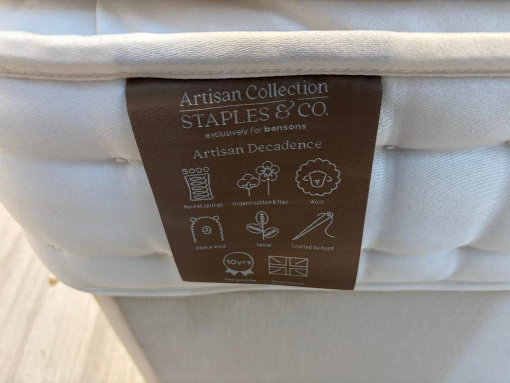 Staples and Co Artisan Decadence Mattress, 4ft 6 Double - RRP £1399 - Home Furniture Interiors