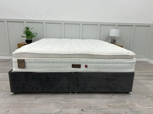 Staples and Co Artisan Pure Decadence 5FT Kingsize mattress with a plush fabric cover and neatly stitched edges.