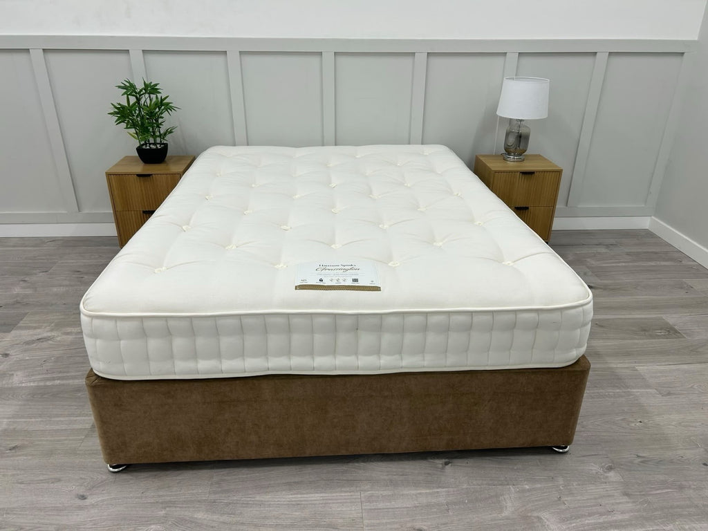 Harrison Spinks Grassington 5750 Pocket Mattress, 5FT Kingsize, medium firm, with plush fabric and pocket spring design.