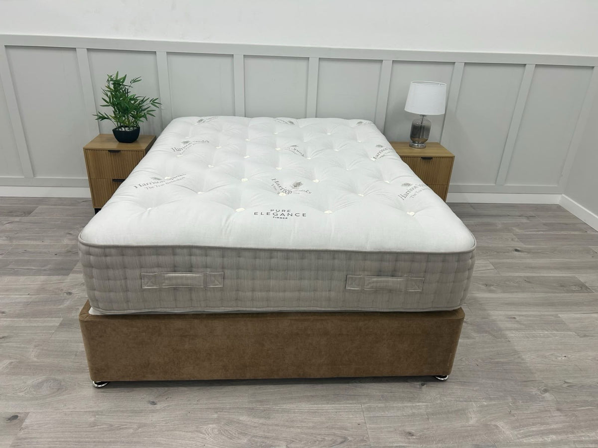 Harrison Spinks Pure Elegance Mattress with Mattress Topper 5FT Kingsize Firmer