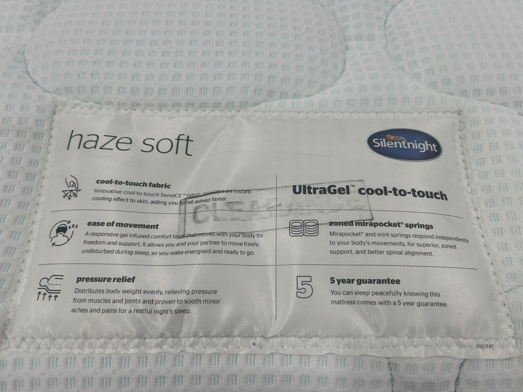 Silentnight Ultra Haze Gel 3000 Pocket Boxtop 6FT Superking RRP £1299 Firm