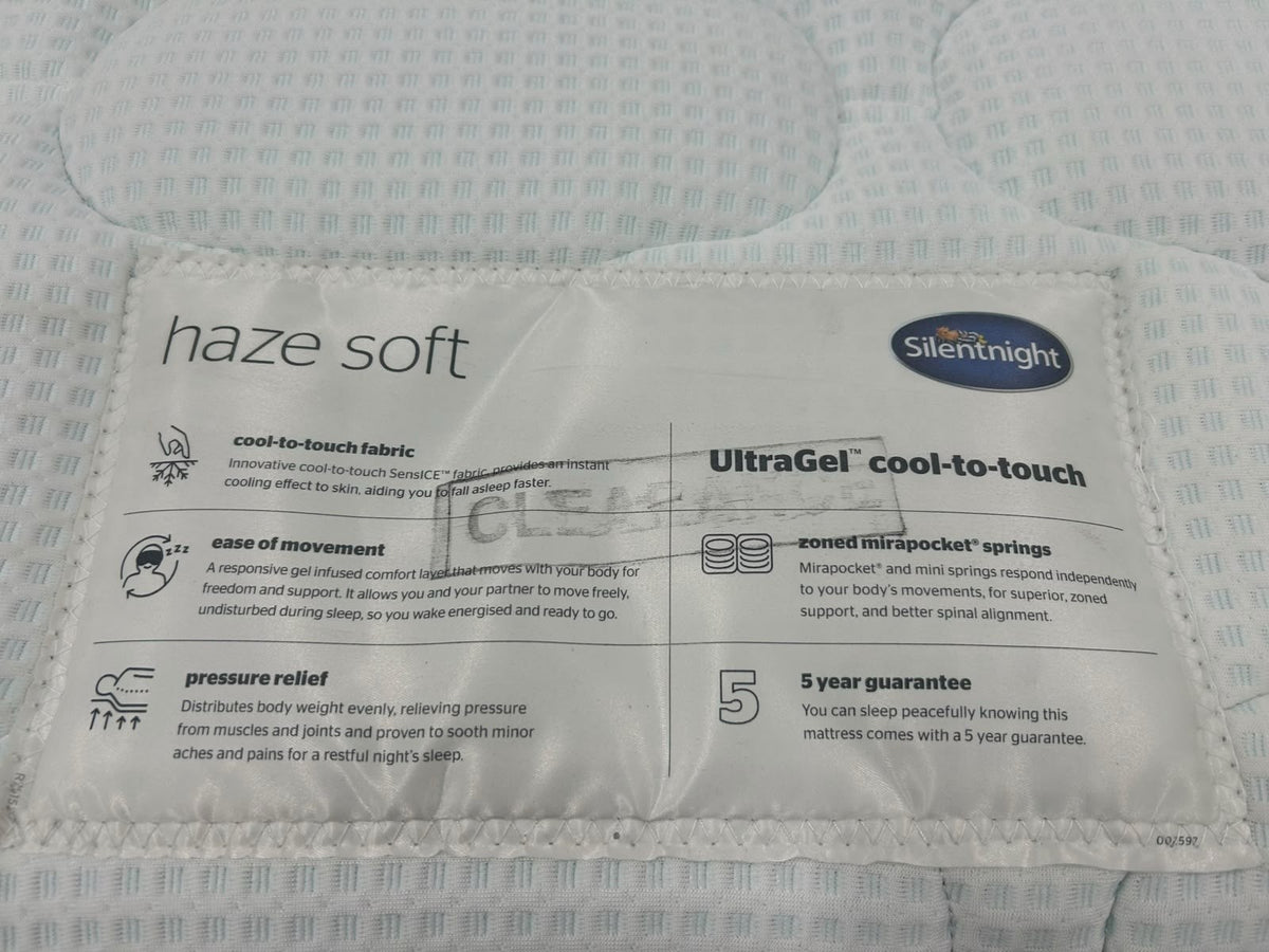 Silentnight Ultra Haze Gel 3000 Pocket Boxtop 6FT Superking RRP £1299 Firm