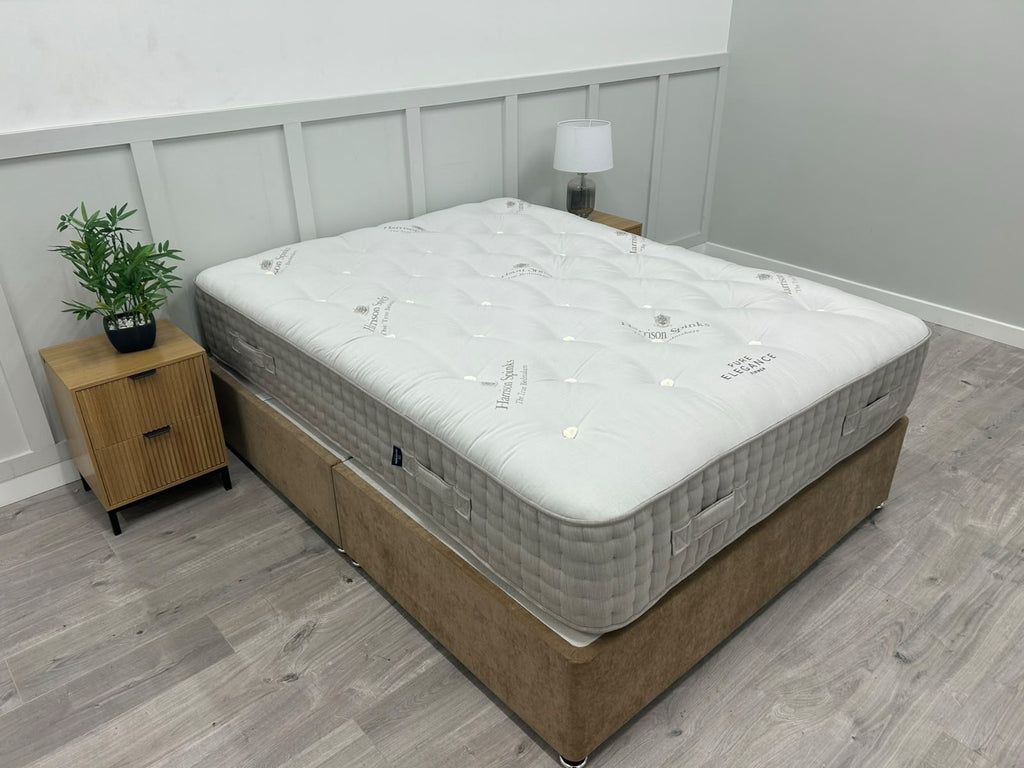 Harrison Spinks Pure Elegance Mattress with Mattress Topper 5FT Kingsize Firmer