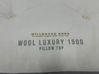 Millbrook Wool Luxury 1500 Pillowtop Medium 5FT Kingsize Mattress