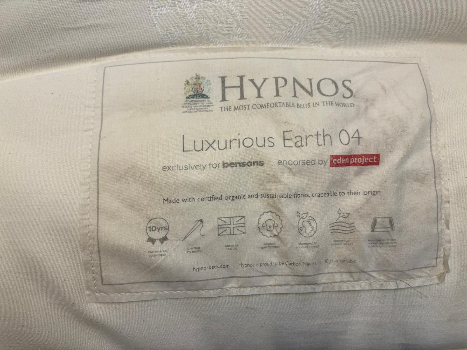 Hypnos Luxurious Earth 04 Mattress 6FT Superking Medium RRP £3799 - Home Furniture Interiors