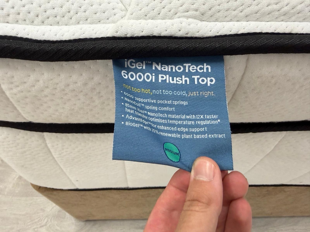 IGEL 6000i Nanotech 5ft Kingsize Plushtop Mattress Medium - RRP £2399