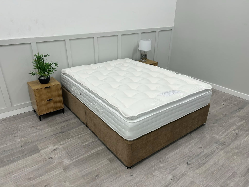 John Lewis Waitrose Wool 1800 Pillowtop Mattress, Medium 5FT Kingsize RRP £1199