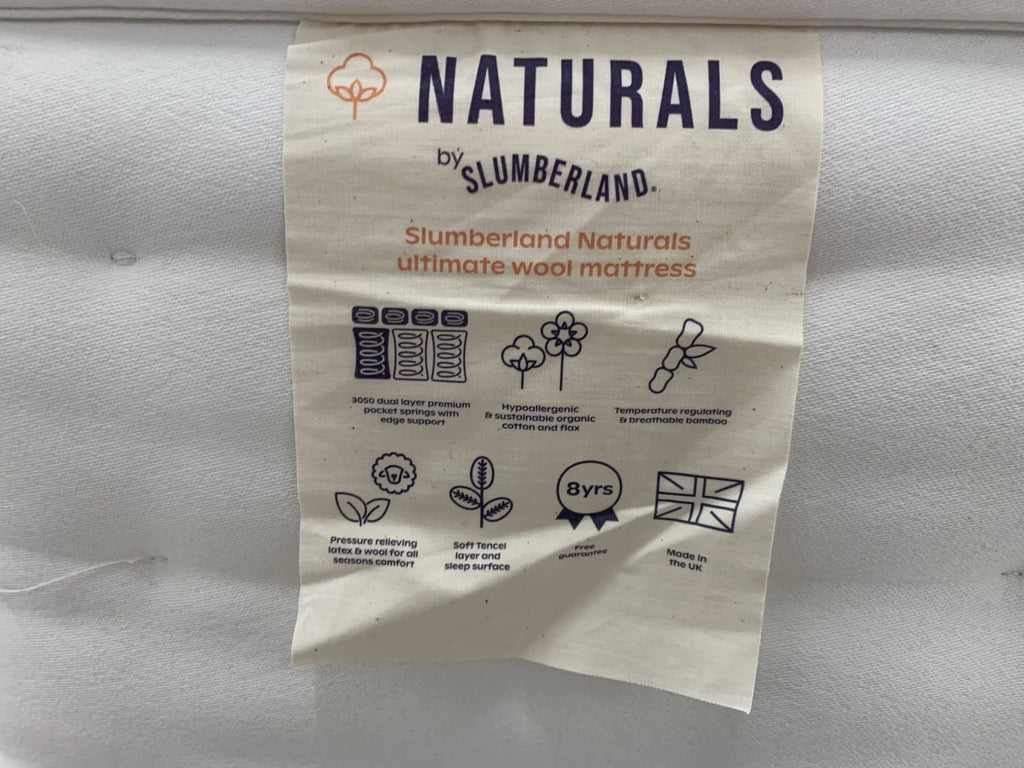 Slumberland Naturals Ultimate Wool Mattress 5FT Kingsize  RRP £1399