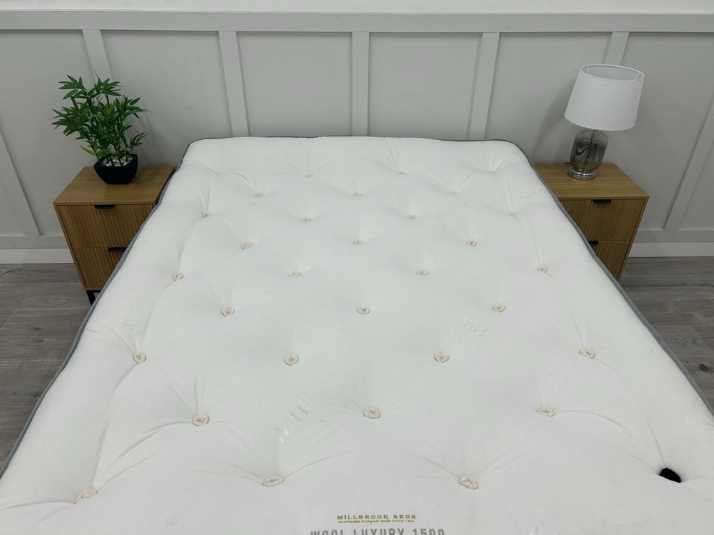 Millbrook Wool Luxury 1500 Pillowtop Medium 5FT Kingsize Mattress