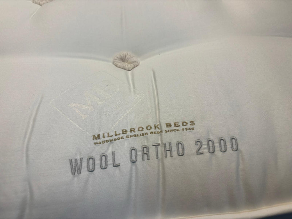 Millbrook Wool Ortho 2000 Mattress 6FT Superking - RRP £1195 Firm - Home Furniture Interiors