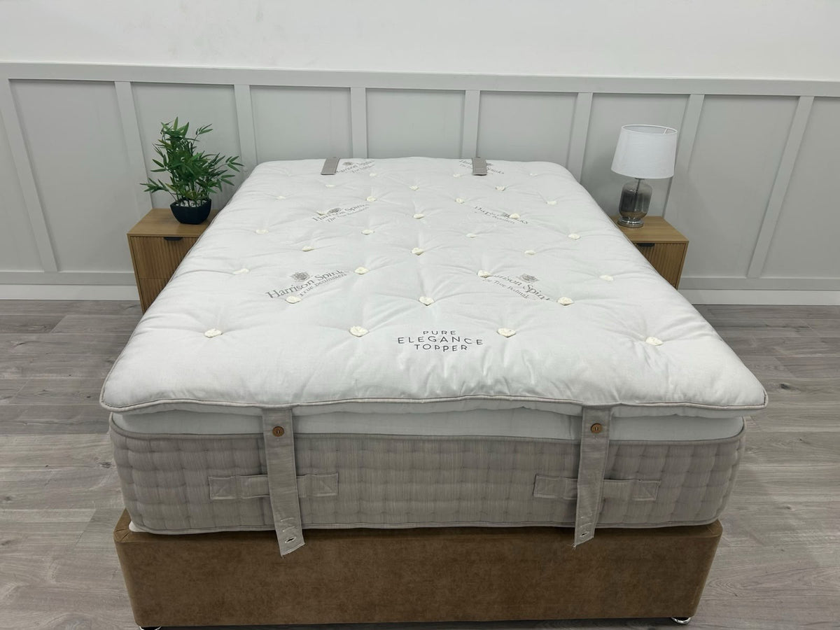 Harrison Spinks Pure Elegance Mattress with Mattress Topper 5FT Kingsize Firmer