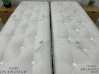Harrison Spinks Pure Splendour 5FT Kingsize mattress showing plush fabric surface and detailed stitching.