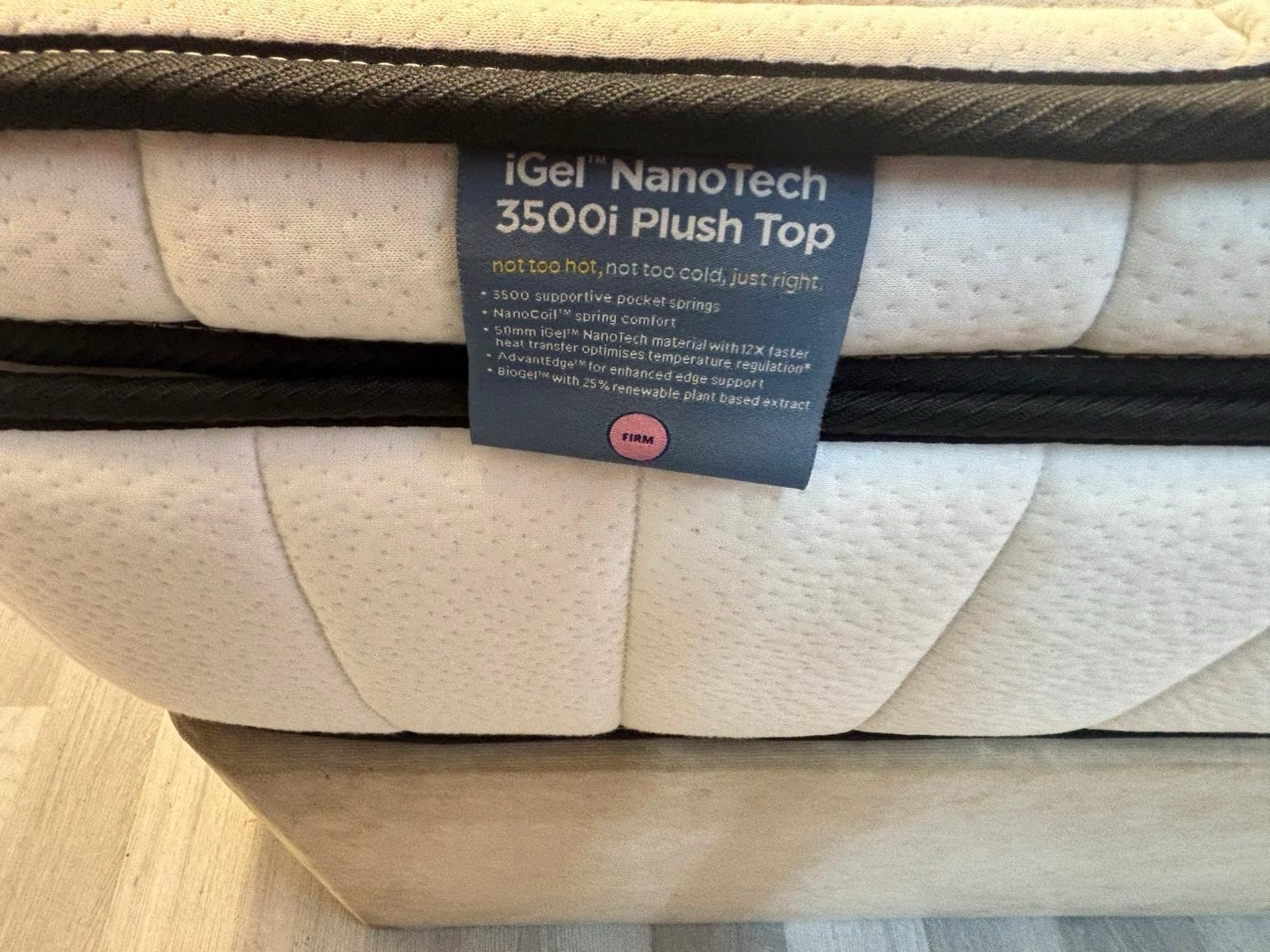 IGEL 3500i Nanotech 6FT SuperKing Plushtop Zip & Link Mattress - RRP £2599 - Home Furniture Interiors