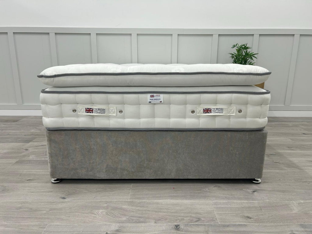 British Mattress Pure Embrace 5000 Pillow Top 4FT 6 Double 100 Night Sleep Trial