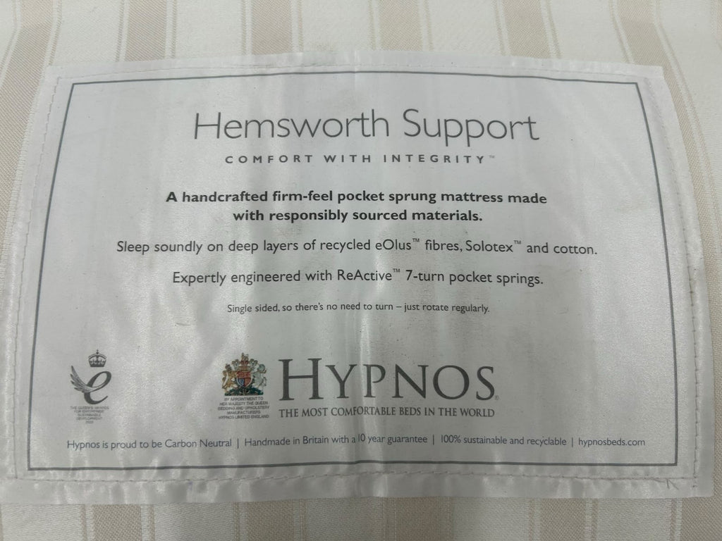 Hypnos Hemsworth Support 6FT Superking Mattress RRP £1299 Medium Firm
