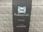 Sealy Newton 6FT Superking Zip and Link Firm Mattress with a close-up of the mattress surface and stitched edges.