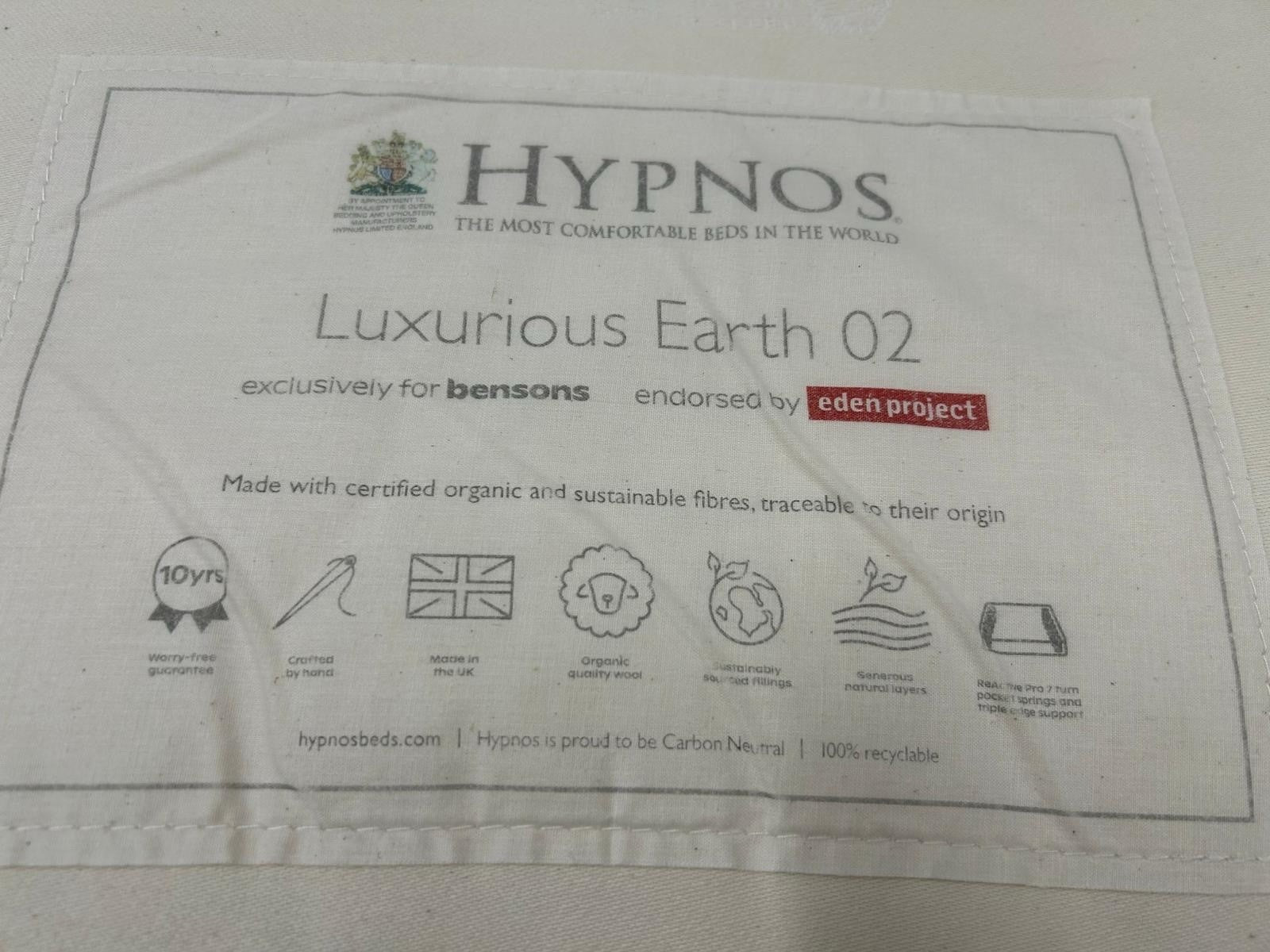 Hypnos Luxurious Earth 02 Single 3FT Medium Mattress £1699