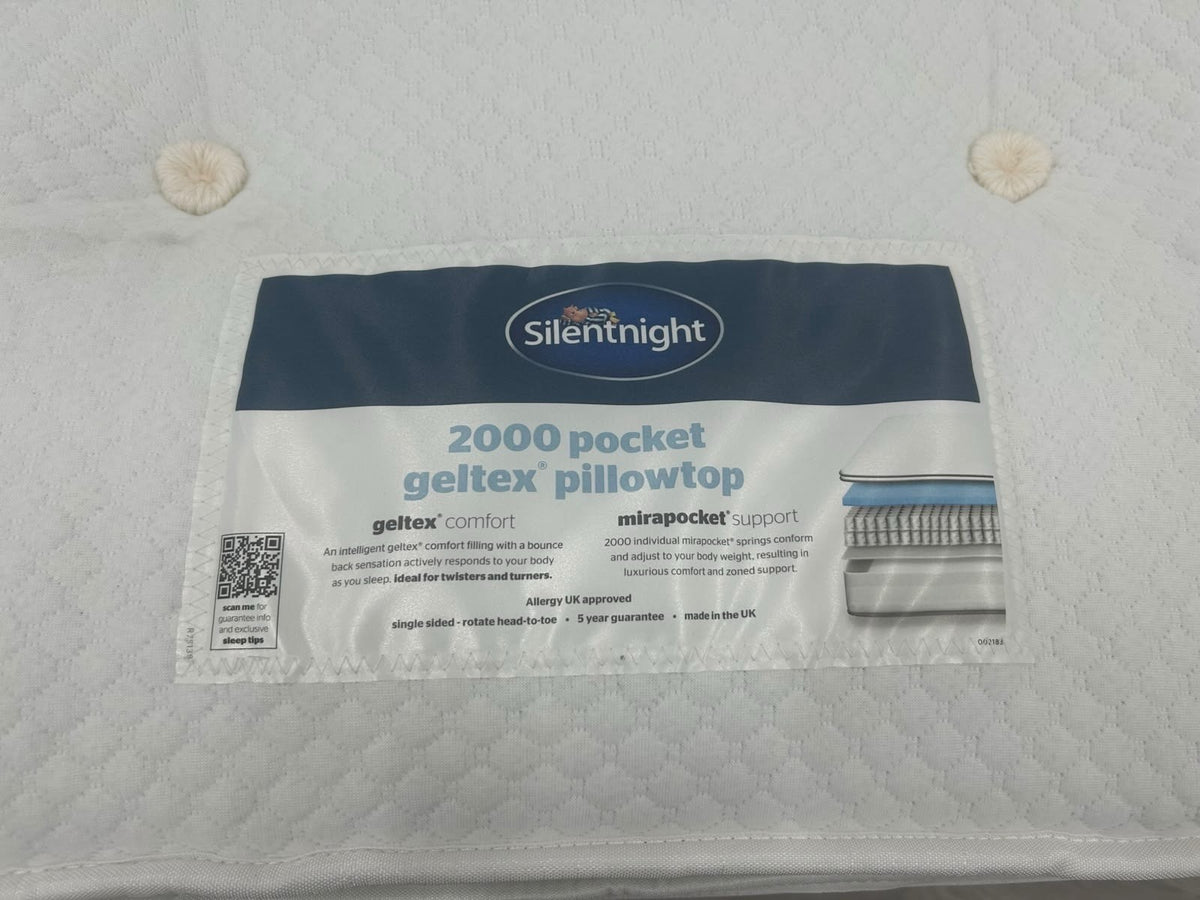 Silentnight 2000 Geltex Box Top Mattress 4FT 6 Double RRP £1099