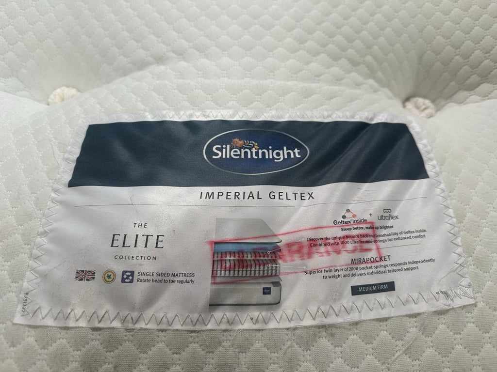 Silentnight Imperial Geltex 3000 Pocket BoxTop 4ft 6 Double Mattress RRP £1499 B